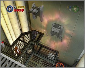In the same room as #2, use the Force on the platforms on the wall - Secret Plans - Freeplay Mode - Episode IV - LEGO Star Wars II: The Original Trilogy - Game Guide and Walkthrough
