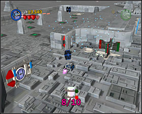 Near the second TIE Fighter door there's another turnstile - Rebel Attack - Freeplay Mode - Episode IV - LEGO Star Wars II: The Original Trilogy - Game Guide and Walkthrough