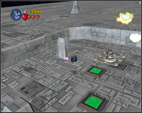 In the second TIE Fighter area you'll have to fly over the green squares quickly so that they are all lit simultaneously - Rebel Attack - Freeplay Mode - Episode IV - LEGO Star Wars II: The Original Trilogy - Game Guide and Walkthrough