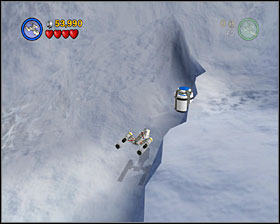 At the end of the second section, on the right side - just before the barrier - Hoth Battle - Freeplay Mode - Episode V - LEGO Star Wars II: The Original Trilogy - Game Guide and Walkthrough