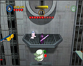 A little bit further from #8, jump towards the screen to get it - Cloud City Trap - Freeplay Mode - Episode V - LEGO Star Wars II: The Original Trilogy - Game Guide and Walkthrough