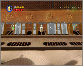 Near where you found #3, go further to find the three panels (2 for R2 and 1 for 3PO) - The Great Pit of Carkoon - Freeplay Mode - Episode VI - LEGO Star Wars II: The Original Trilogy - Game Guide and Walkthrough