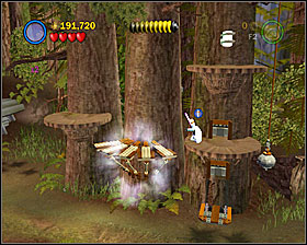 Use the detonator to blow up a metal crate to the right - The Battle of Endor - Freeplay Mode - Episode VI - LEGO Star Wars II: The Original Trilogy - Game Guide and Walkthrough