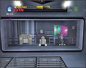 Right where you used the lever to turn off one of the locks as Wicket switch to R2 and fly towards the minikit - The Battle of Endor - Freeplay Mode - Episode VI - LEGO Star Wars II: The Original Trilogy - Game Guide and Walkthrough