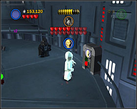 Use the bounty hunter panel in the center of the level, and build a 3PO panel of the loose bricks that came out - Jedi Destiny - Freeplay Mode - Episode VI - LEGO Star Wars II: The Original Trilogy - Game Guide and Walkthrough