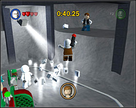 Right where minikit #2. In order to get to him, you have to turn on the carriage. - Bounty Hunter Missions - Misc - LEGO Star Wars II: The Original Trilogy - Game Guide and Walkthrough