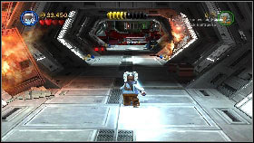 After the fight change the character to Commander Bly and use the hook on the orange grip to the left of the door [1] - Count Dooku - p. 2 - Story mode - LEGO Star Wars III: The Clone Wars - Game Guide and Walkthrough