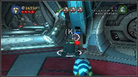 Use Rex's grappling hook on it and plant another charge under the generator which will come out [1] - General Grievous - p. 1 - Story mode - LEGO Star Wars III: The Clone Wars - Game Guide and Walkthrough