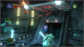Once he runs away from the arena, use Jar Jar to jump onto the platform on the right and use the lever found there [1] - Asajj Ventress - p. 3 - Story mode - LEGO Star Wars III: The Clone Wars - Game Guide and Walkthrough