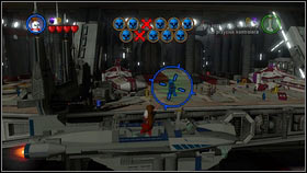 You will begin the mission onboard a small ship [1] and your task will be to shoot down 11 blue clones with a sniper rifle - Hostage Crisis - Extra missions - LEGO Star Wars III: The Clone Wars - Game Guide and Walkthrough