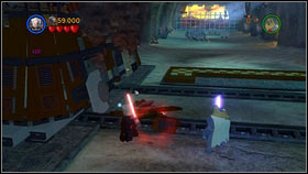 In the next room you will find four workers working on an iron circle [1] - Castle of Doom - Extra missions - LEGO Star Wars III: The Clone Wars - Game Guide and Walkthrough