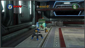 The third brick is inside the hangar with flying vehicles [M1 - Red Bricks - Republic Ship - p. 1 - Other - LEGO Star Wars III: The Clone Wars - Game Guide and Walkthrough