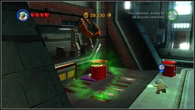 Choose a character capable of using the Force and head to the hangar with small vehicles [M1 - Red Bricks - Republic Ship - p. 1 - Other - LEGO Star Wars III: The Clone Wars - Game Guide and Walkthrough
