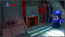 Right after beginning the mission, choose Robonino and use the panel on the left [1] - Bounty Hunter Missions - p. 1 - Other - LEGO Star Wars III: The Clone Wars - Game Guide and Walkthrough