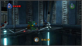 On the other side there's a long balcony [1], the droid is on its other side [2] - Bounty Hunter Missions - p. 1 - Other - LEGO Star Wars III: The Clone Wars - Game Guide and Walkthrough