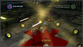 At the very beginning, fly left and use the booster [1] - Bounty Hunter Missions - p. 1 - Other - LEGO Star Wars III: The Clone Wars - Game Guide and Walkthrough