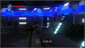 Kill the blue guards, get one of their helmets and use the nearby panel [1] - Bounty Hunter Missions - p. 2 - Other - LEGO Star Wars III: The Clone Wars - Game Guide and Walkthrough
