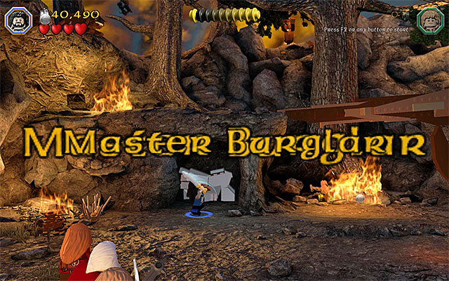 The Master Burglar status is awarded after you collect the required number of points (the value is different for each stage) - 6. Studs (Coins) - LEGO The Hobbit in 10 Easy Steps - LEGO The Hobbit - Game Guide and Walkthrough