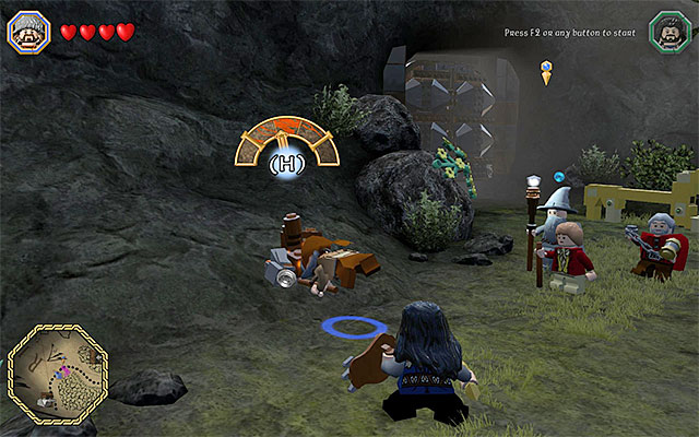 Smashing of the tougher bricks with the pickaxe is a good method of obtaining various bars - 7. Resources (Loot) - LEGO The Hobbit in 10 Easy Steps - LEGO The Hobbit - Game Guide and Walkthrough