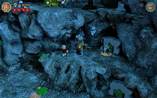 The spot where you use the axe - Stage 3 (Azog the Defiler): The Camp - Walkthrough - LEGO The Hobbit - Game Guide and Walkthrough
