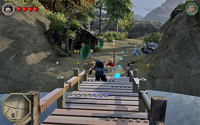 The vicinities of the area where you start the fourth chapter of the game - Middle-Earth: Reach Troll Dwellings - Walkthrough - LEGO The Hobbit - Game Guide and Walkthrough