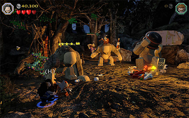 Eliminate the second troll, thanks to teamwork - Stage 4 (Roast Mutton): The battle with the trolls - Walkthrough - LEGO The Hobbit - Game Guide and Walkthrough