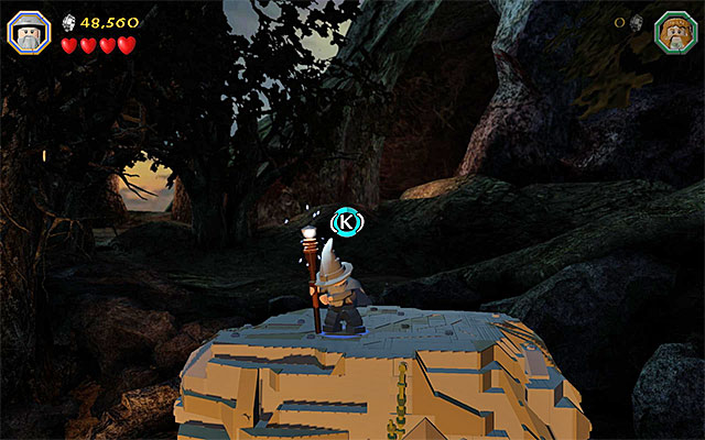 Hold down the Charge Gandalfs special attack - Stage 4 (Roast Mutton): Rescue the allies - Walkthrough - LEGO The Hobbit - Game Guide and Walkthrough