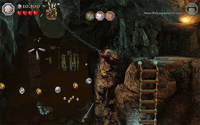 The second catch - Stage 5 (The Troll Hoard): Explore the cave - Walkthrough - LEGO The Hobbit - Game Guide and Walkthrough