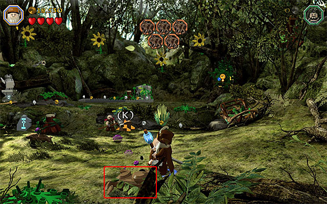 You can reach the individual rabbits in any order> I recommend that you start with the one shown in the above screenshot - Stage 5 (The Troll Hoard): Save the rabbits of Rhosgobel - Walkthrough - LEGO The Hobbit - Game Guide and Walkthrough