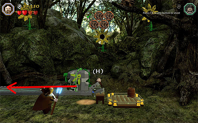 There are two more rabbits to save and it is going to be a bit more difficult to reach them - Stage 5 (The Troll Hoard): Save the rabbits of Rhosgobel - Walkthrough - LEGO The Hobbit - Game Guide and Walkthrough