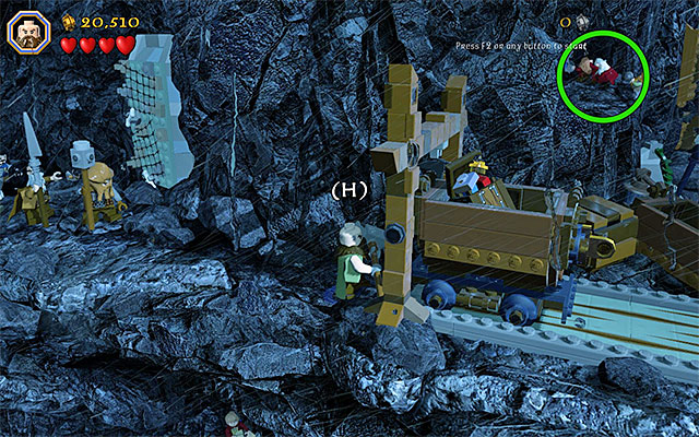 Switch to Dwalin and go right - Stage 6 (Over Hill and Under Hill): The way through the pass - Walkthrough - LEGO The Hobbit - Game Guide and Walkthrough