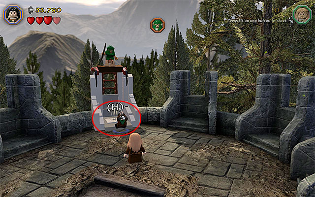 Take the path to the hill on the left - Stage 11 (Barrels Out of Bond): Goblin attack - Walkthrough - LEGO The Hobbit - Game Guide and Walkthrough