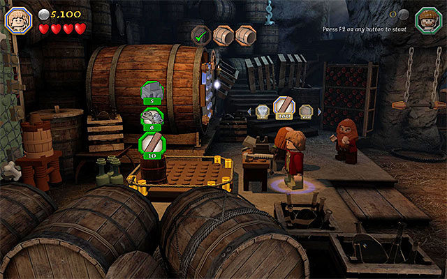 You need to spend more supplies - Stage 11 (Barrels Out of Bond): The cellar - Walkthrough - LEGO The Hobbit - Game Guide and Walkthrough