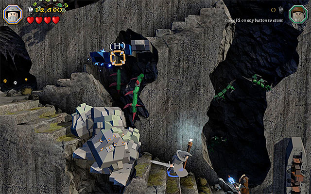 Another barricade - Stage 13 (Looking for Proof): The mountain path - Walkthrough - LEGO The Hobbit - Game Guide and Walkthrough