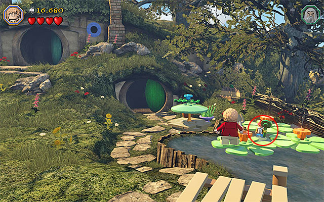 One of the garden gnomes - Stage 2 (An Unexpected Party) - Main Stages - Collectibles - LEGO The Hobbit - Game Guide and Walkthrough