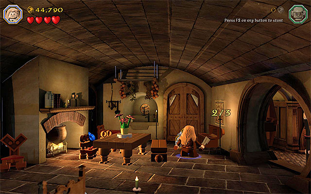 The second map - Stage 2 (An Unexpected Party) - Main Stages - Collectibles - LEGO The Hobbit - Game Guide and Walkthrough