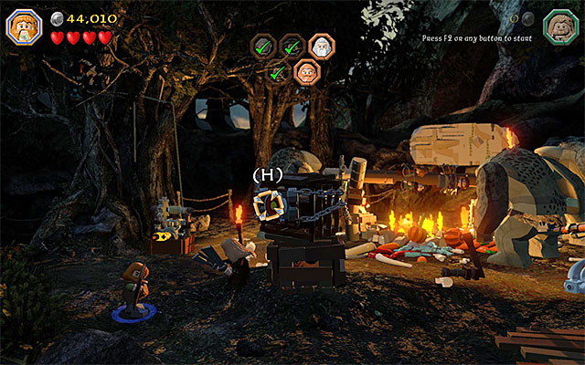 The crate with the target - Stage 4 (Roast Mutton) - Main Stages - Collectibles - LEGO The Hobbit - Game Guide and Walkthrough