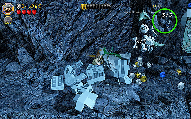 The third skeleton - Stage 6 (Over Hill and Under Hill) - Main Stages - Collectibles - LEGO The Hobbit - Game Guide and Walkthrough