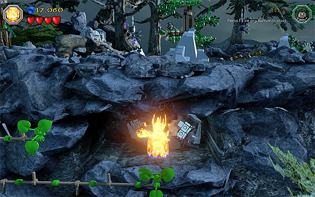 Use the Morgul Blade - Stage 8 (Out of the Frying Pan...) - Main Stages - Collectibles - LEGO The Hobbit - Game Guide and Walkthrough
