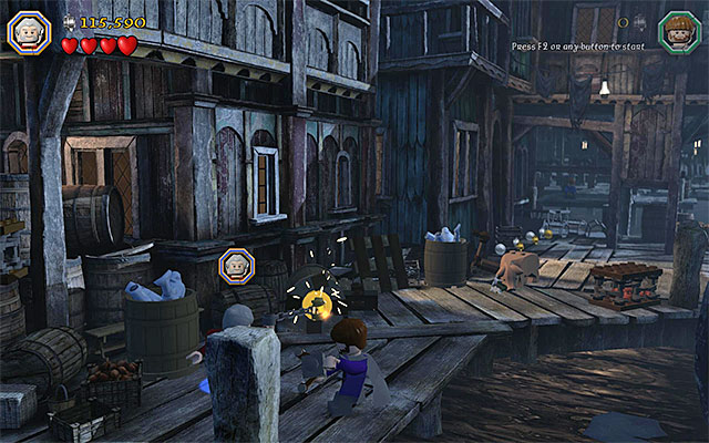 Reach the catch - Stage 12 (A Warm Welcome) - Main Stages - Collectibles - LEGO The Hobbit - Game Guide and Walkthrough