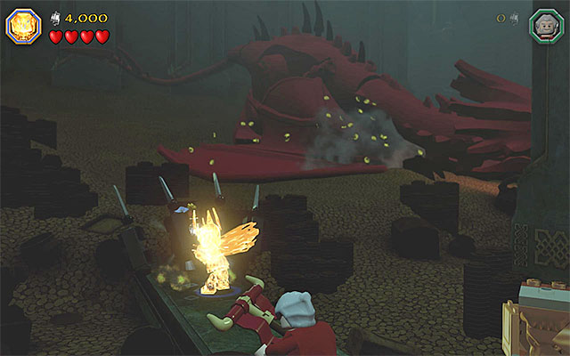 Use Saurons blade - Stage 16 (Inside Information) - Main Stages - Collectibles - LEGO The Hobbit - Game Guide and Walkthrough