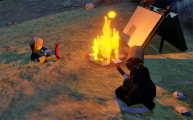 Using campfires allows you to change the time of the day - Introduction - Middle Earth - Side missions - LEGO The Hobbit - Game Guide and Walkthrough