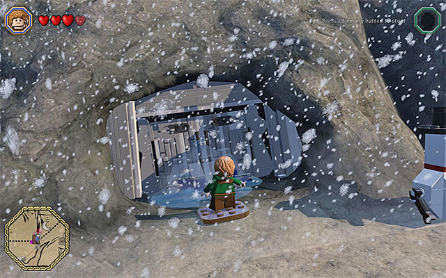 Melt the ice covering the entrance to the cave - White question marks - walkthroughs for quests 41-60 - Middle Earth - Side missions - LEGO The Hobbit - Game Guide and Walkthrough
