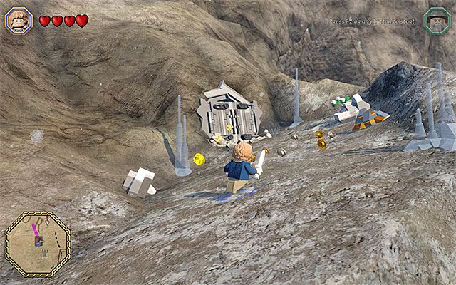 The cave entrance - White question marks - walkthroughs for quests 81-100 - Middle Earth - Side missions - LEGO The Hobbit - Game Guide and Walkthrough
