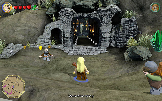 Location: Weathertop - Mithril bricks locations (1-15) - Middle Earth - Mithril LEGO bricks - LEGO The Hobbit - Game Guide and Walkthrough