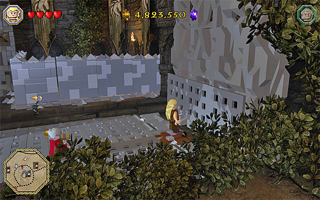 reach the second pressure plate before spikes appear - Mithril bricks locations (1-15) - Middle Earth - Mithril LEGO bricks - LEGO The Hobbit - Game Guide and Walkthrough