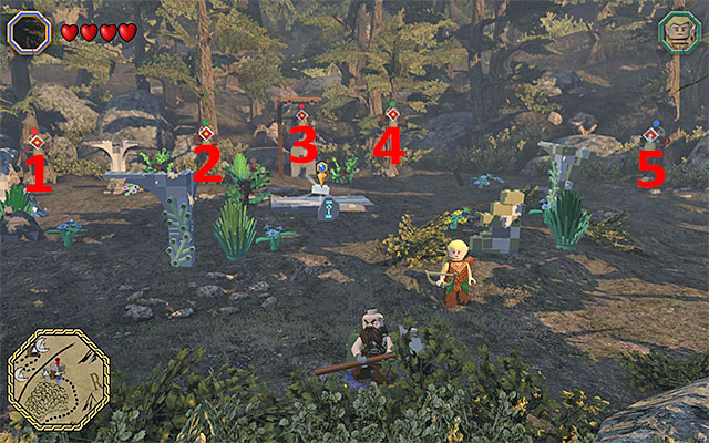 Location: High Fells - Mithril bricks locations (16-30) - Middle Earth - Mithril LEGO bricks - LEGO The Hobbit - Game Guide and Walkthrough