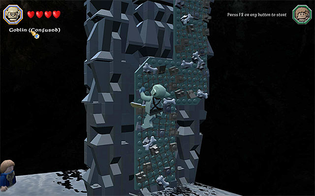 The wall that only the goblin can use - Mithril bricks locations (16-30) - Middle Earth - Mithril LEGO bricks - LEGO The Hobbit - Game Guide and Walkthrough