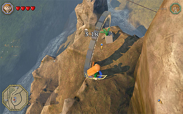 Carefully, climb down the Lonely Mountain - Mithril bricks locations (31-45) - Middle Earth - Mithril LEGO bricks - LEGO The Hobbit - Game Guide and Walkthrough