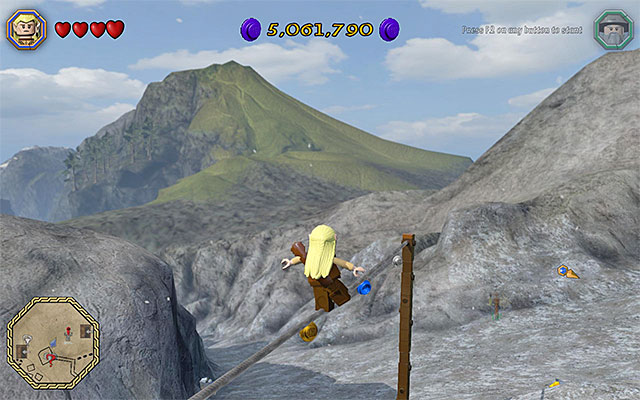 The tightrope that you need to walk over - Bonus level - LEGO The Hobbit - Game Guide and Walkthrough